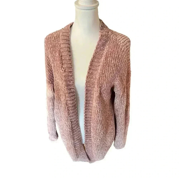 P O L FUZZY SOFT VELVET ELBOWS CARDIGAN SIZE MEDIUM - Picture 3 of 8